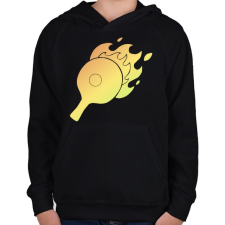 PRINTFASHION pingpong - Gyerek kapucnis pulóver - Fekete gyerek pulóver, kardigán