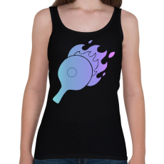 PRINTFASHION pingpong - Női atléta - Fekete