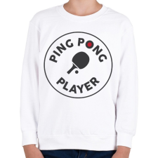 PRINTFASHION PingPong player - Gyerek pulóver - Fehér gyerek póló