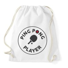 PRINTFASHION PingPong player - Sportzsák, Tornazsák - Fehér tornazsák