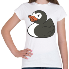 PRINTFASHION Pingvin gumikacsa - Női póló - Fehér női póló