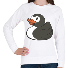 PRINTFASHION Pingvin gumikacsa - Női pulóver - Fehér