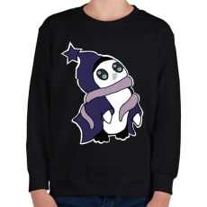 PRINTFASHION pingvin_lila - Gyerek pulóver - Fekete