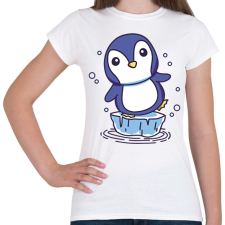 PRINTFASHION Pingvin - Női póló - Fehér női póló
