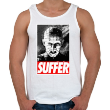 PRINTFASHION Pinhead Suffer - Férfi atléta - Fehér atléta, trikó