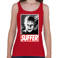 PRINTFASHION Pinhead Suffer - Női atléta - Cseresznyepiros