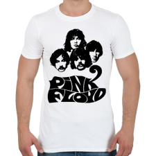 PRINTFASHION pink floyd bw - Férfi póló - Fehér férfi póló
