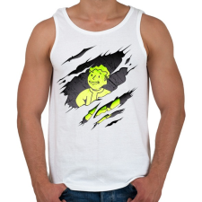 PRINTFASHION Pipboy - Férfi atléta - Fehér atléta, trikó