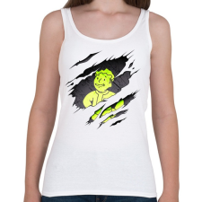 PRINTFASHION Pipboy - Női atléta - Fehér női trikó