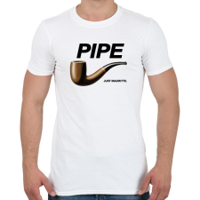 PRINTFASHION Pipe- Nike - Férfi póló - Fehér férfi póló