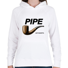 PRINTFASHION Pipe- Nike - Női kapucnis pulóver - Fehér női pulóver, kardigán