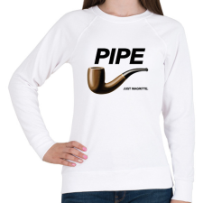 PRINTFASHION Pipe- Nike - Női pulóver - Fehér női pulóver, kardigán