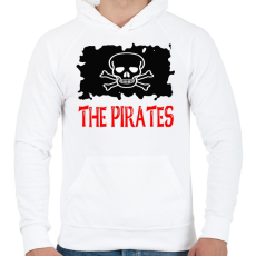 PRINTFASHION pirates - Férfi kapucnis pulóver - Fehér