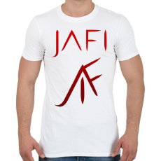 PRINTFASHION piros jafi - Férfi póló - Fehér