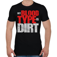 PRINTFASHION Piszkos Vércsoport - Férfi póló - Fekete