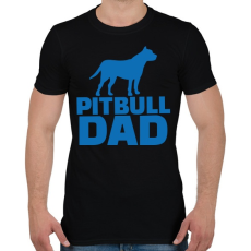 PRINTFASHION Pitbull apa - Férfi póló - Fekete