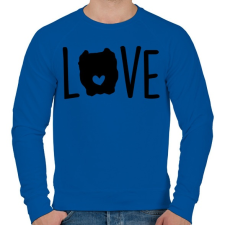 PRINTFASHION Pitbull love - Férfi pulóver - Királykék férfi pulóver, kardigán