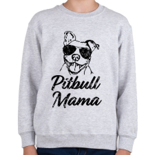 PRINTFASHION Pitbull mama - Gyerek pulóver - Sport szürke gyerek pulóver, kardigán