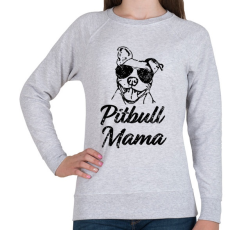 PRINTFASHION Pitbull mama - Női pulóver - Sport szürke