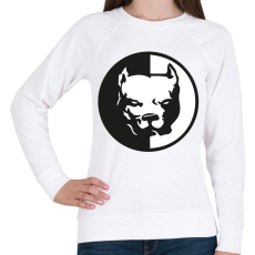 PRINTFASHION pitbull-png-272563 - Női pulóver - Fehér