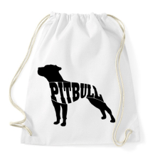 PRINTFASHION Pitbull - Sportzsák, Tornazsák - Fehér tornazsák