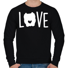 PRINTFASHION Pitbull szerelem - Férfi pulóver - Fekete férfi pulóver, kardigán