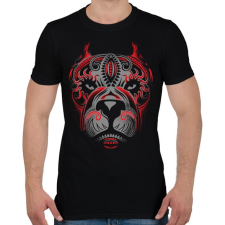 PRINTFASHION Pitbull tetkó - Férfi póló - Fekete férfi póló
