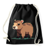PRINTFASHION pixel capybara - Sportzsák, Tornazsák - Fekete