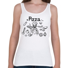 PRINTFASHION pizza chef - Női atléta - Fehér