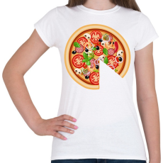 PRINTFASHION pizza dad - Női póló - Fehér