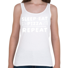 PRINTFASHION Pizza fanatikus - Női atléta - Fehér