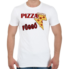 PRINTFASHION Pizza Függő - Férfi póló - Fehér férfi póló