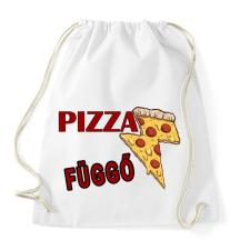 PRINTFASHION Pizza Függő - Sportzsák, Tornazsák - Fehér tornazsák