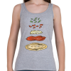 PRINTFASHION Pizza hozzávalók - Női atléta - Sport szürke