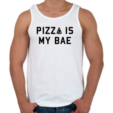 PRINTFASHION Pizza is my Bae - Férfi atléta - Fehér atléta, trikó