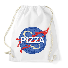 PRINTFASHION Pizza Nasa style - Sportzsák, Tornazsák - Fehér tornazsák