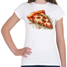 PRINTFASHION Pizza - Női póló - Fehér női póló