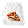 PRINTFASHION Pizza - Sportzsák, Tornazsák - Fehér