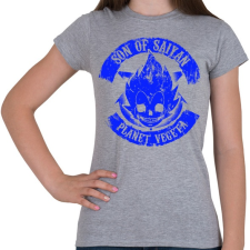 PRINTFASHION Planet Vegeta - Son of Saiyan - Női póló - Sport szürke női póló