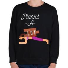 PRINTFASHION Planks A-Lot - Gyerek pulóver - Fekete