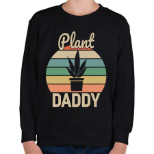 PRINTFASHION Plant Daddy - Gyerek pulóver - Fekete gyerek pulóver, kardigán