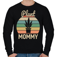PRINTFASHION Plant Mommy - Férfi pulóver - Fekete férfi pulóver, kardigán
