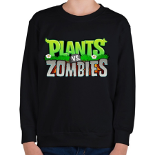PRINTFASHION Plants vs. Zombies - Gyerek pulóver - Fekete gyerek pulóver, kardigán