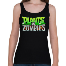 PRINTFASHION Plants vs. Zombies - Női atléta - Fekete női trikó