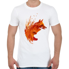 PRINTFASHION Plattensee fox - Férfi póló - Fehér férfi póló