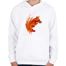 PRINTFASHION Plattensee fox - Gyerek kapucnis pulóver - Fehér