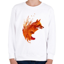 PRINTFASHION Plattensee fox - Gyerek pulóver - Fehér gyerek pulóver, kardigán