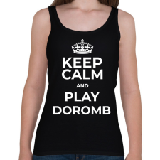 PRINTFASHION PLAY DOROMB - Női atléta - Fekete női trikó