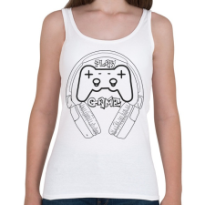 PRINTFASHION play game - Női atléta - Fehér női trikó