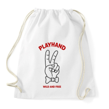 PRINTFASHION Playboy hand - Sportzsák, Tornazsák - Fehér tornazsák